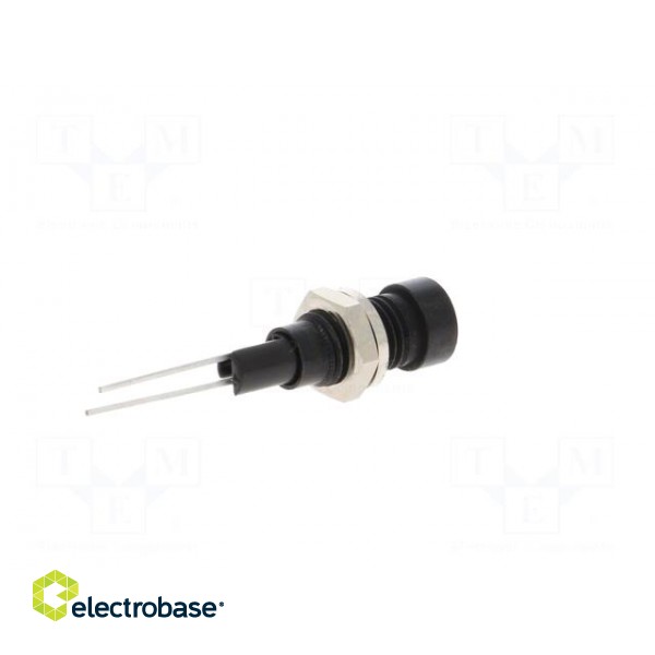 Indicator: LED | recessed | white | Ø6mm | for PCB | brass | ØLED: 3mm image 6