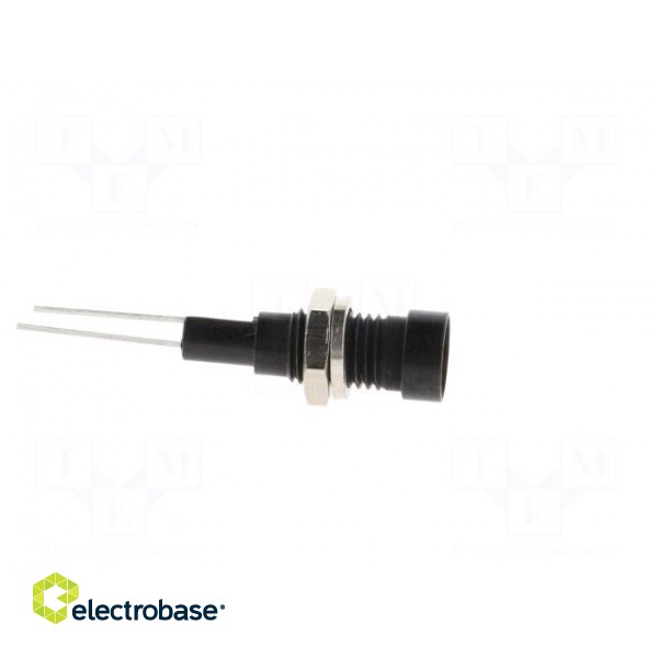 Indicator: LED | recessed | white | Ø6mm | for PCB | brass | ØLED: 3mm image 7
