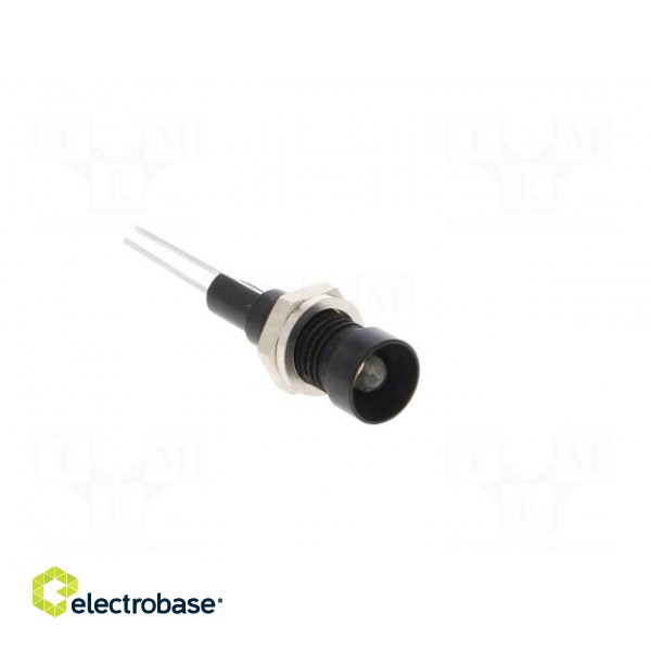 Indicator: LED | recessed | white | Ø6mm | for PCB | brass | ØLED: 3mm image 8