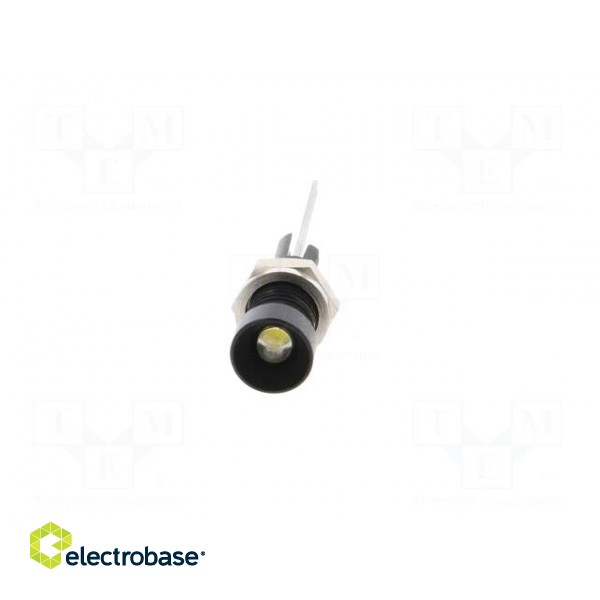 Indicator: LED | recessed | white | Ø6mm | for PCB | brass | ØLED: 3mm image 9