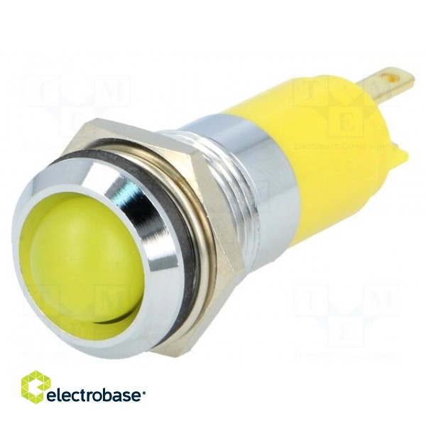 Indicator: LED | recessed | 12÷14VDC | 12÷14VAC | Cutout: Ø14.2mm | IP67 фото 1