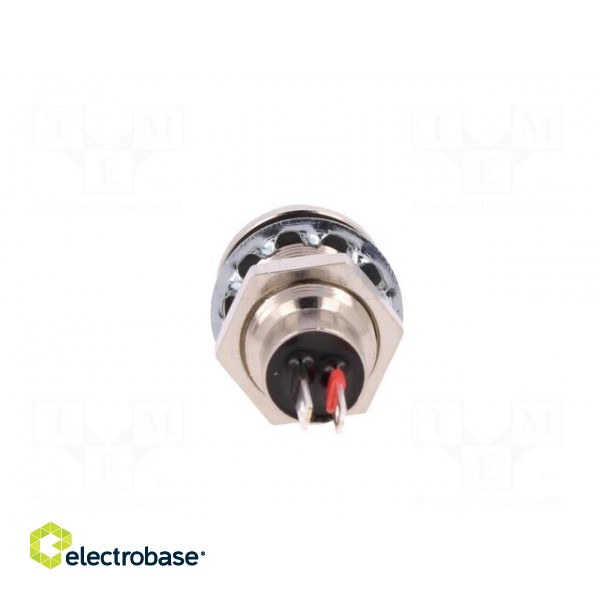Indicator: LED | recessed | 12VDC | Cutout: Ø12.7mm | IP67 | brass image 5