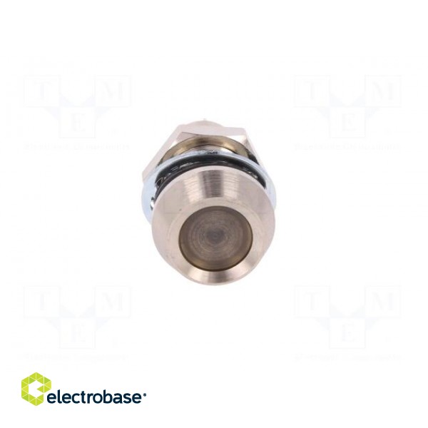 Indicator: LED | recessed | 12VDC | Cutout: Ø12.7mm | IP67 | brass image 9