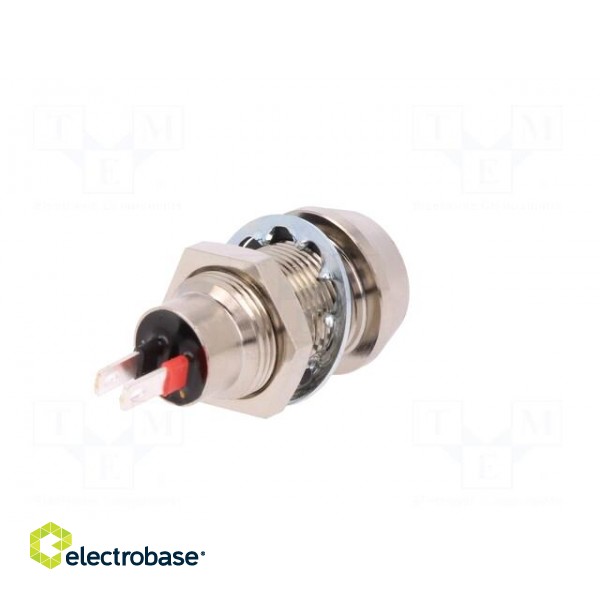 Indicator: LED | recessed | 12VDC | Cutout: Ø12.7mm | IP67 | brass image 6