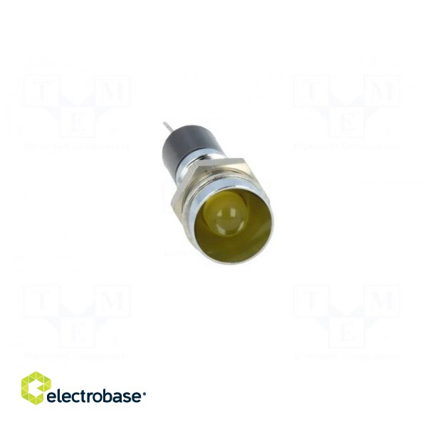 Indicator: LED | recessed | 12VDC | Cutout: Ø8mm | for PCB | brass фото 9