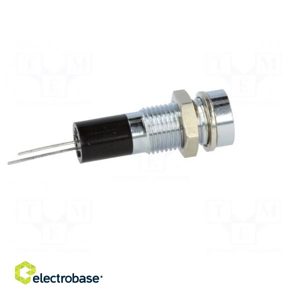 Indicator: LED | recessed | 12VDC | Cutout: Ø8mm | for PCB | brass фото 7