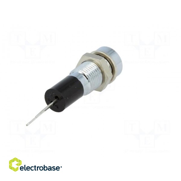 Indicator: LED | recessed | 12VDC | Cutout: Ø8mm | for PCB | brass фото 6