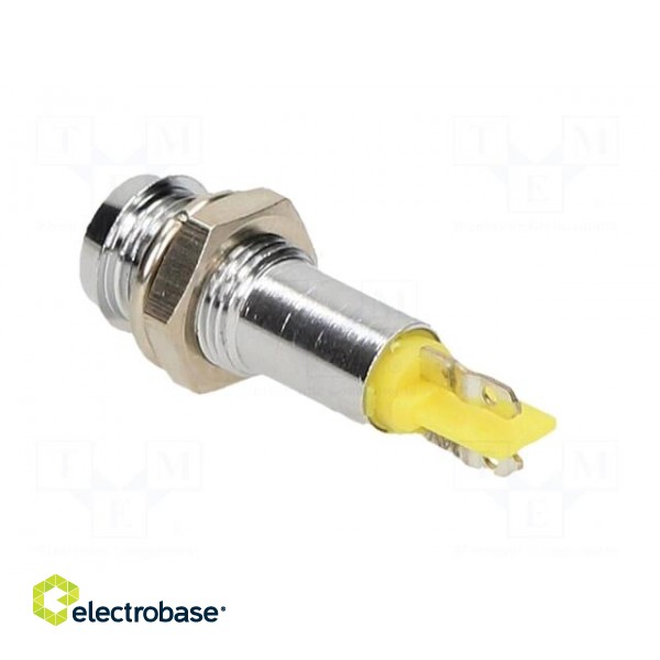 Indicator: LED | recessed | 24÷28VAC | Cutout: Ø6.2mm | for soldering фото 4