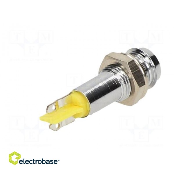 Indicator: LED | recessed | 24÷28VAC | Cutout: Ø6.2mm | for soldering image 6