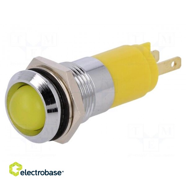 Indicator: LED | recessed | 24÷28VDC | 24÷28VAC | Cutout: Ø14.2mm | IP67 фото 1