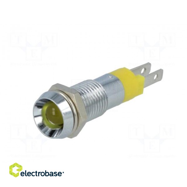 Indicator: LED | recessed | 24÷28VDC | Cutout: Ø8.2mm | IP67 | metal image 2