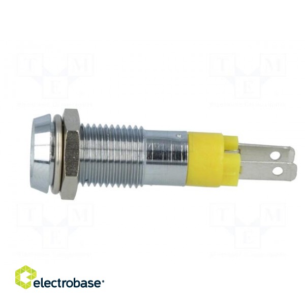 Indicator: LED | recessed | 24÷28VDC | Cutout: Ø8.2mm | IP67 | metal фото 3