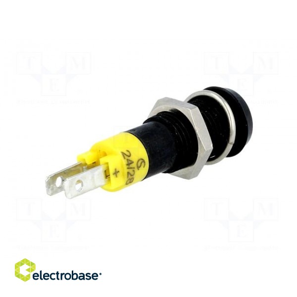 Indicator: LED | recessed | 24÷28VDC | Cutout: Ø8.2mm | IP67 | metal image 6