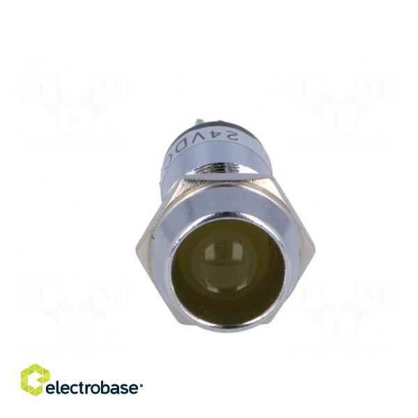 Indicator: LED | recessed | 24VDC | Cutout: Ø14.2mm | IP40 | brass фото 9