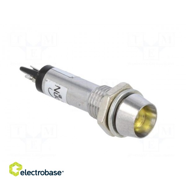 Indicator: LED | recessed | 24VDC | Cutout: Ø8.2mm | IP40 | metal image 8