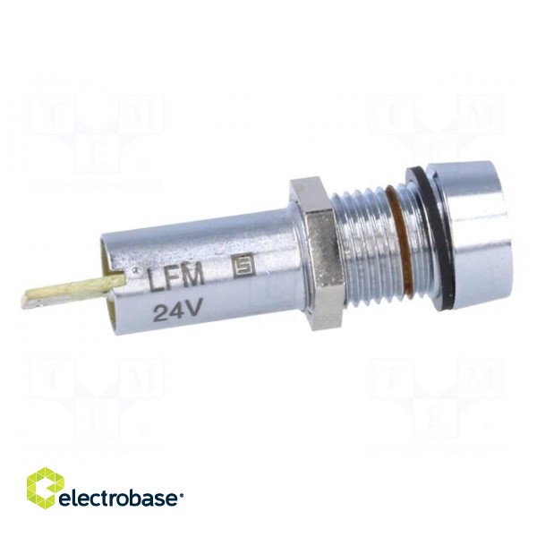 Indicator: LED | recessed | 24VDC | Cutout: Ø8.4mm | IP67 | connectors image 7