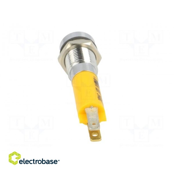 Indicator: LED | recessed | yellow | 24VDC | Ø8mm | IP67 | metal,plastic фото 5