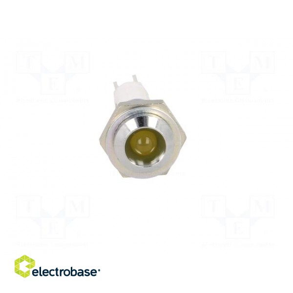 Indicator: LED | recessed | Cutout: Ø9mm | for PCB | brass | ØLED: 5mm paveikslėlis 9
