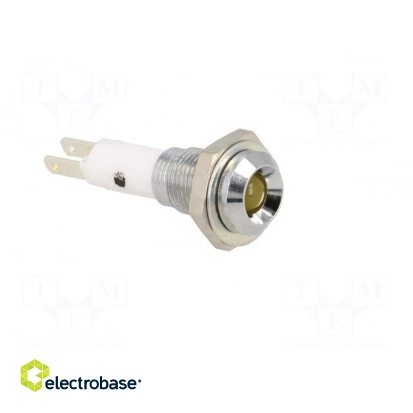 Indicator: LED | recessed | Cutout: Ø9mm | for PCB | brass | ØLED: 5mm paveikslėlis 8
