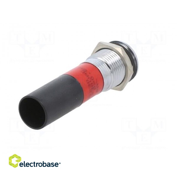 Indicator: LED | flat | red | 230VAC | Ø14mm | IP67 | metal,plastic | 18mcd фото 6