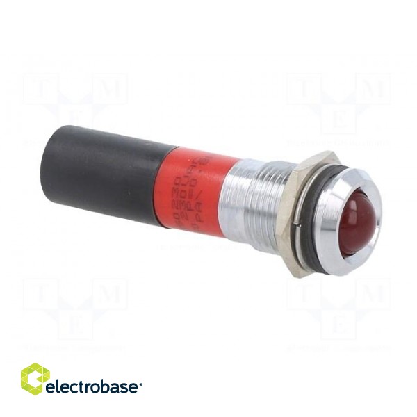 Indicator: LED | flat | red | 230VAC | Ø14mm | IP67 | metal,plastic | 18mcd фото 8