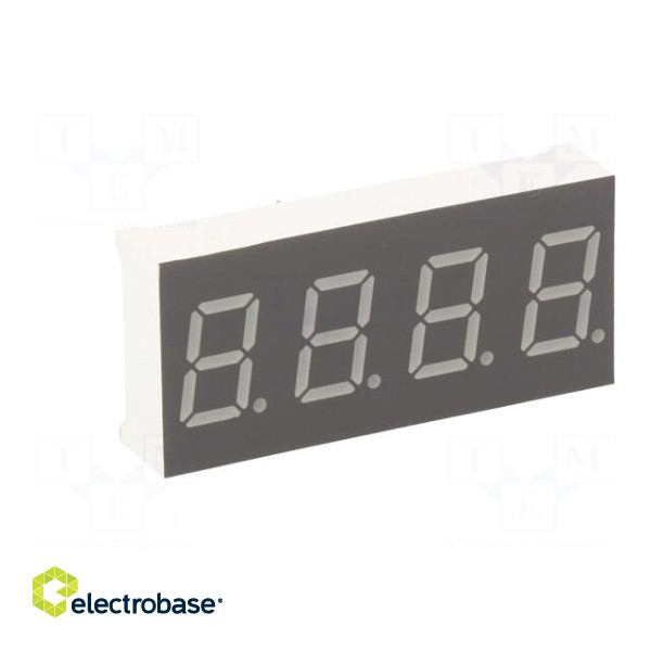 Display: LED | 7-segment | 10.16mm | 0.4" | No.char: 4 | red | 30÷60mcd image 2