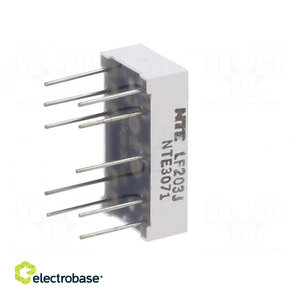 Display: LED | 7-segment | 10.6mm | 0.4" | No.char: 1 | amber | 24÷60mcd image 8