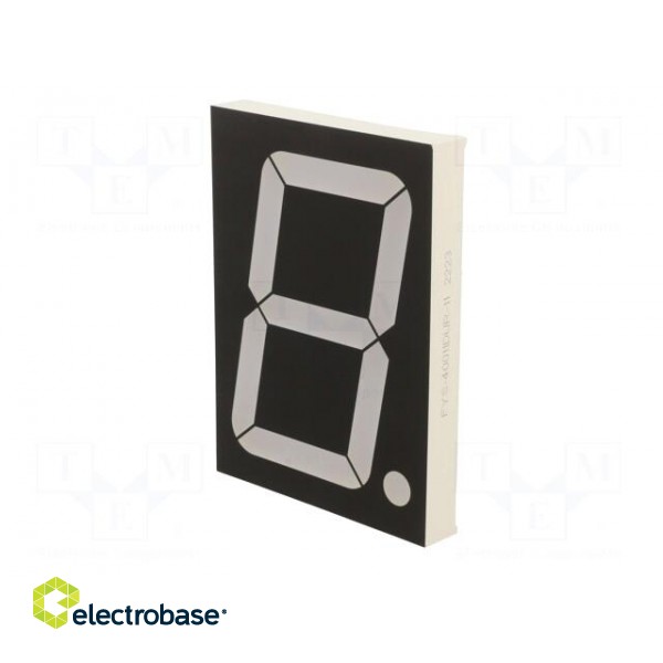 Display: LED | 7-segment | 101.6mm | 4" | No.char: 1 | red | anode image 4