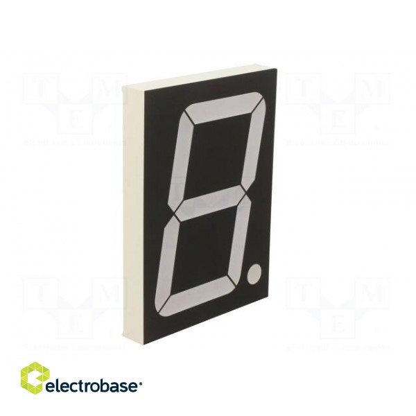 Display: LED | 7-segment | 101.6mm | 4" | No.char: 1 | red | anode image 2