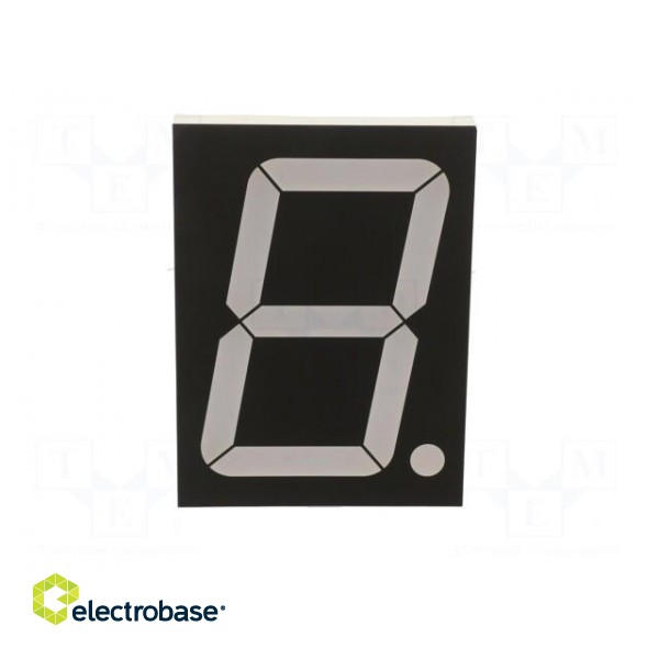 Display: LED | 7-segment | 101.6mm | 4" | No.char: 1 | red | anode image 3