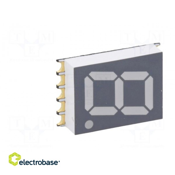 Display: LED | 7-segment | 10mm | 0.39" | No.char: 1 | blue | 40mcd | anode image 2