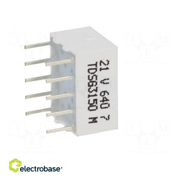 Display: LED | 7-segment | 10mm | 0.39" | No.char: 1 | green | 0.45÷3mcd image 8