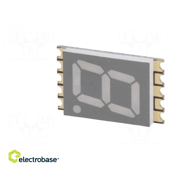 Display: LED | 7-segment | 10mm | 0.39" | No.char: 1 | red | 20.8mcd | anode image 3