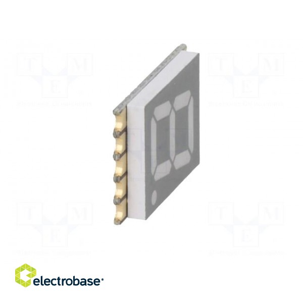 Display: LED | 7-segment | 10mm | 0.39" | No.char: 1 | red | 20.8mcd | anode image 9