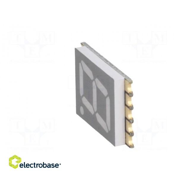 Display: LED | 7-segment | 10mm | 0.39" | No.char: 1 | red | 20.8mcd | anode image 4