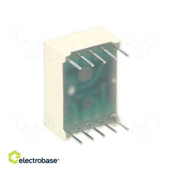 Display: LED | 7-segment | 13.2mm | 0.52" | No.char: 1 | green | 3÷10.5mcd image 6