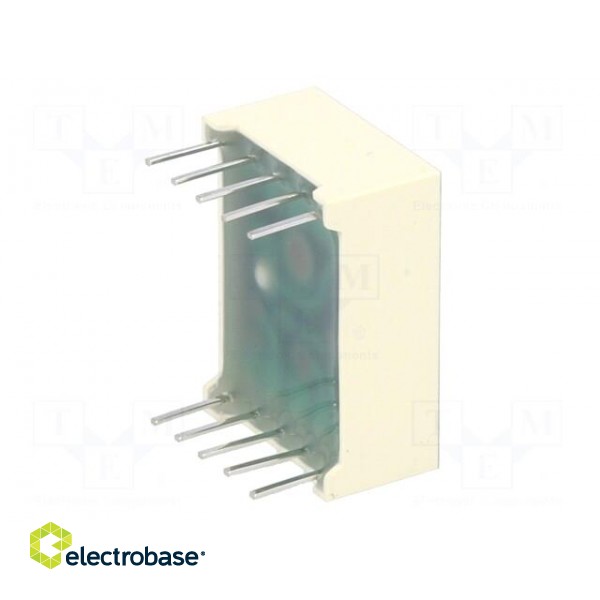 Display: LED | 7-segment | 13.2mm | 0.52" | No.char: 1 | green | 3÷10.5mcd image 8