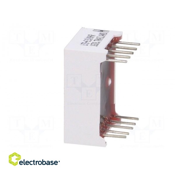 Display: LED | 7-segment | 14.22mm | 0.56" | No.char: 1 | red | 0.8÷2.4mcd image 5