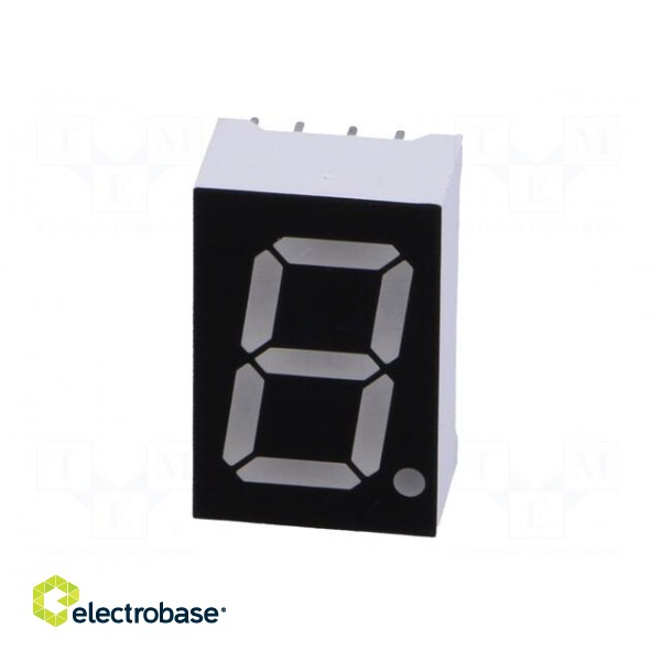 Display: LED | 7-segment | 14.2mm | 0.56" | No.char: 1 | red | 35mcd image 3