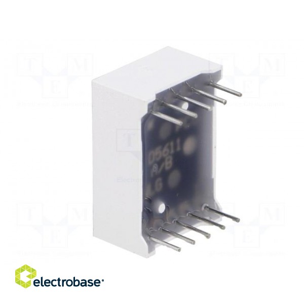 Display: LED | 7-segment | 14.2mm | 0.56" | No.char: 1 | red | 60mcd | anode image 6