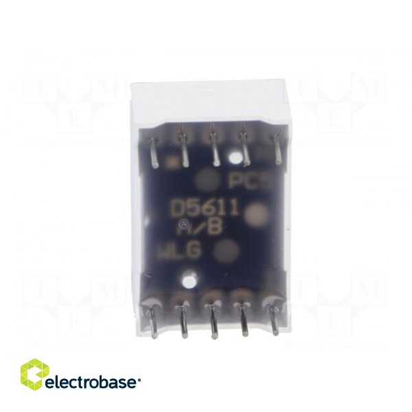 Display: LED | 7-segment | 14.2mm | 0.56" | No.char: 1 | red | 60mcd | anode image 7