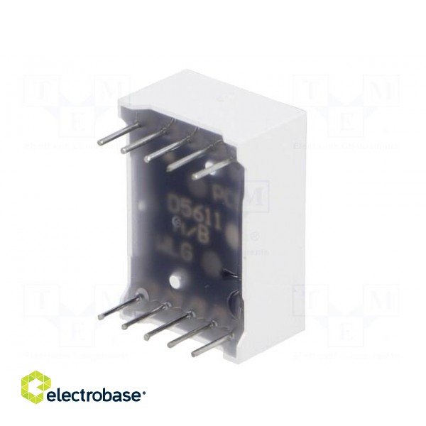 Display: LED | 7-segment | 14.2mm | 0.56" | No.char: 1 | red | 60mcd | anode image 8