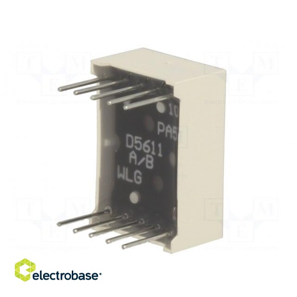 Display: LED | 7-segment | 14.2mm | 0.56" | No.char: 1 | red | anode image 8