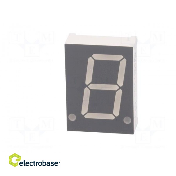 Display: LED | 7-segment | 20.4mm | 0.8" | No.char: 1 | red | 30÷60mcd image 3