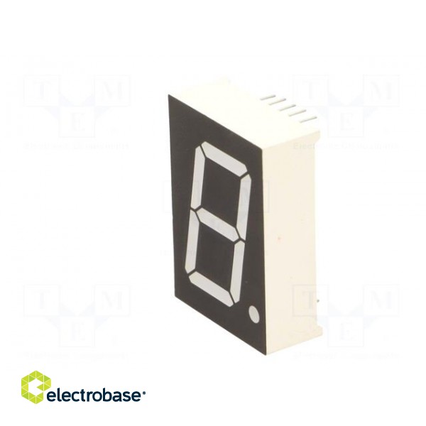 Display: LED | 7-segment | 25.4mm | 1" | No.char: 1 | orange | 70mcd | anode image 4