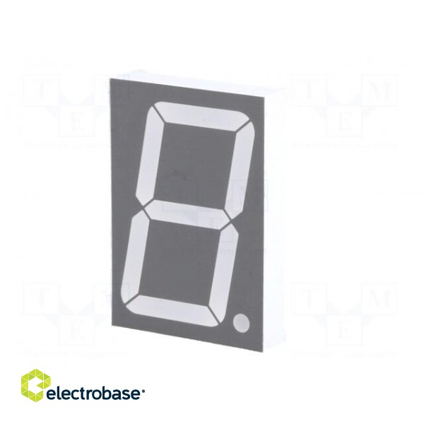 Display: LED | 7-segment | 38.1mm | 1.5" | No.char: 1 | red | 5.5÷6.5mcd image 3