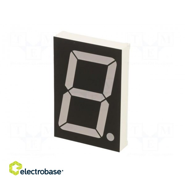 Display: LED | 7-segment | 56.8mm | 2.3" | No.char: 1 | green | 200mcd image 3