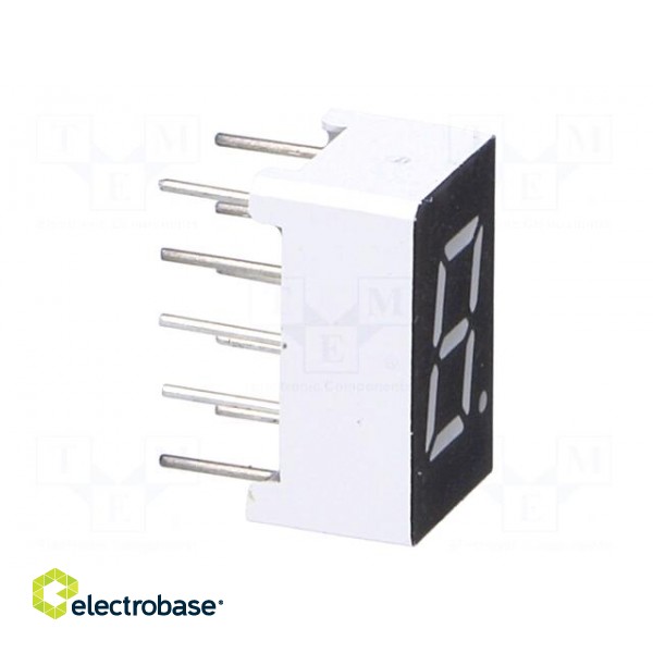 Display: LED | 7-segment | 7.62mm | 0.3" | No.char: 1 | green | 140mcd image 9