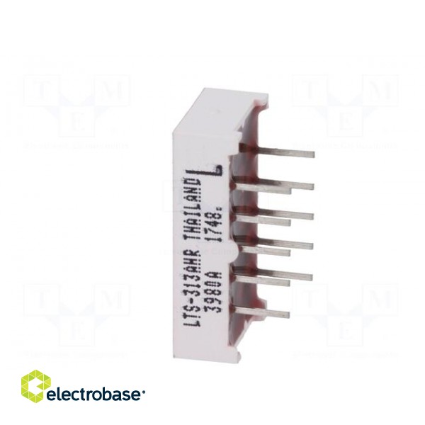 Display: LED | 7-segment | 7.62mm | 0.3" | No.char: 1 | red | 0.87÷2mcd image 5