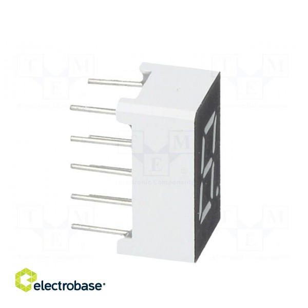 Display: LED | 7-segment | 7.62mm | 0.3" | No.char: 1 | red | 33mcd | anode image 9